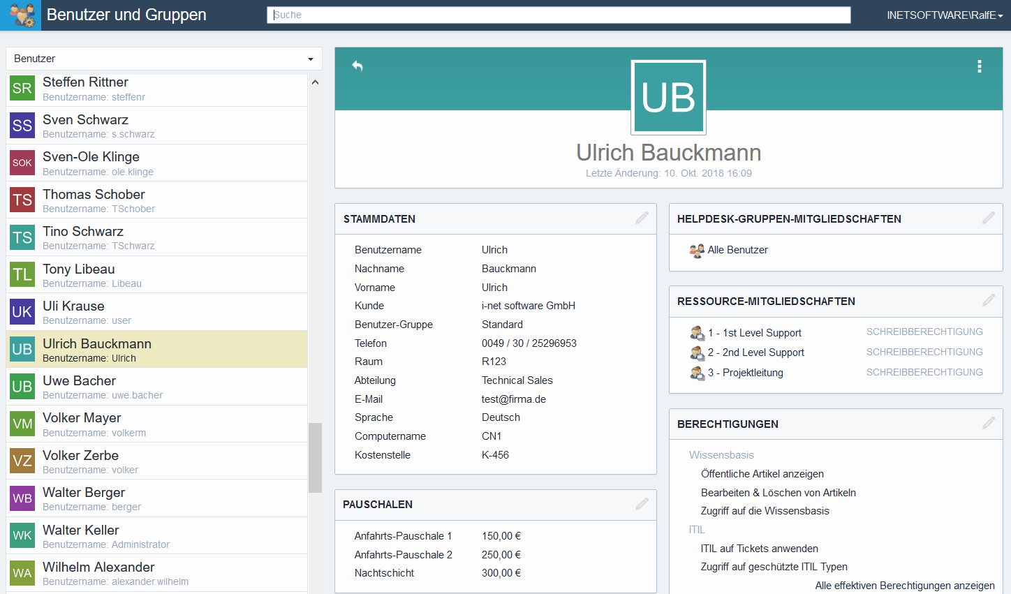 Ubersicht Und Screenshots Zum I Net Helpdesk