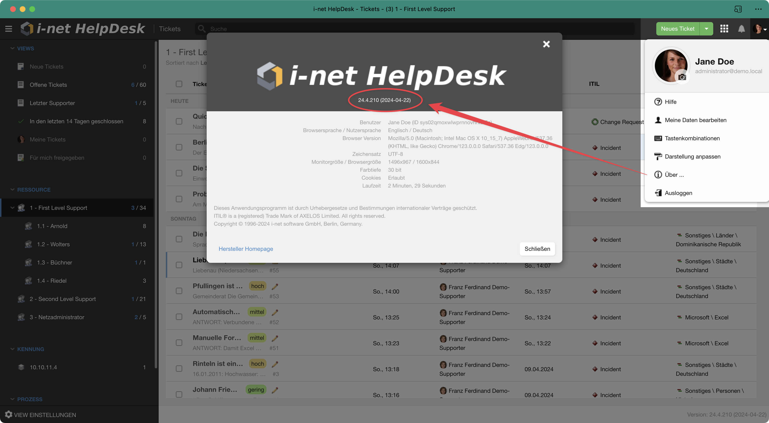 Updates Und Anderungen Des I Net Helpdesk