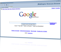 Google website rendered with JWebEngine
