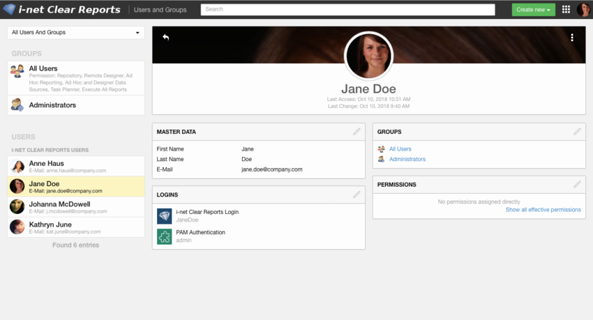 Users and Groups
