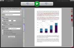 Export the differences as report or original document with annotations