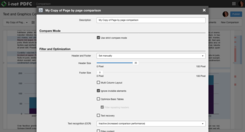 Comparison profiles