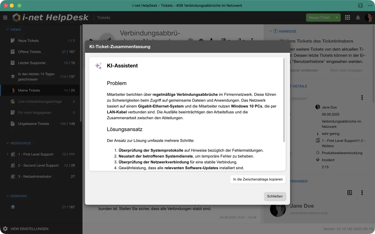 HelpDesk KI-Integration